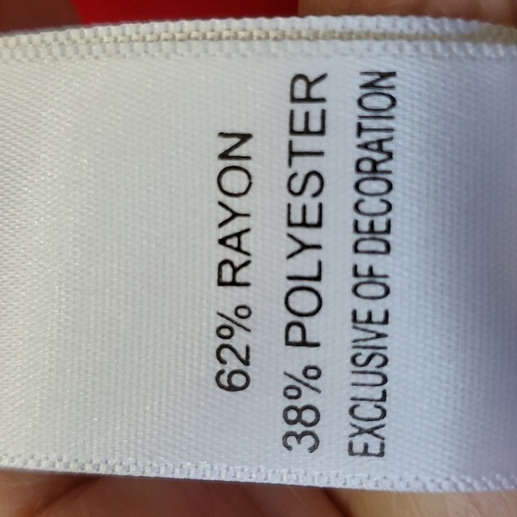 COUNTERPARTS‎ RED, NWT BOHEMIAN STYLE BLOUSE, size large. Bell sleeves. Hippy - Picture 9 of 10